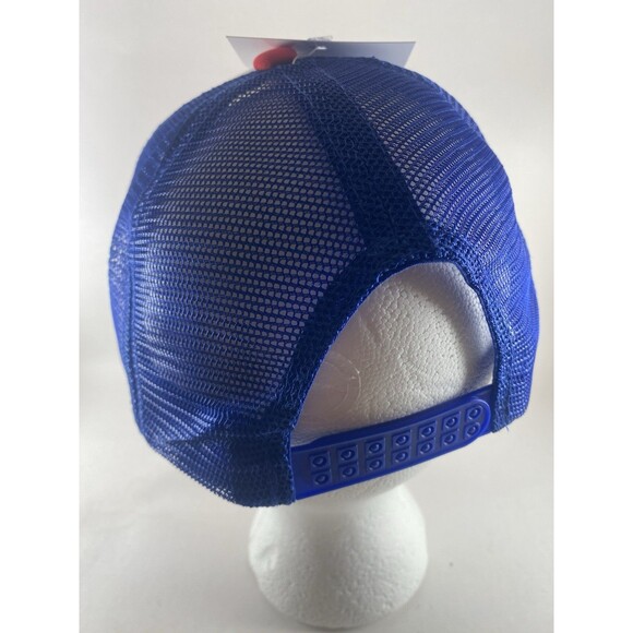 Lot of 10 USA Smiley Face Cowboy Hat Trucker Caps Red White Blue Mesh Snapback - Picture 3 of 5